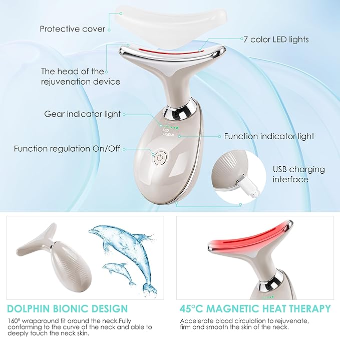 Facial Massager Red-Light-Therapy-for-Face and Neck